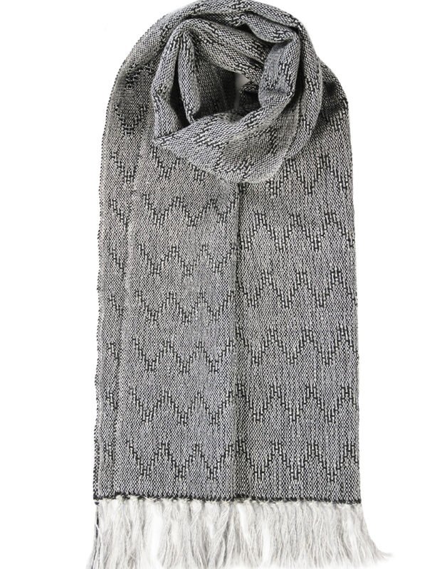 Bufanda alpaca gris Ana y Francis Tejedores