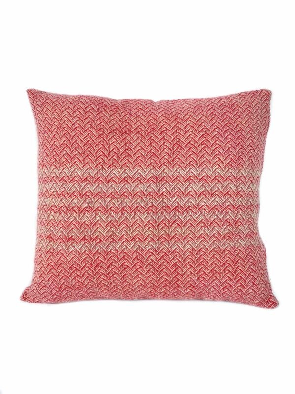 Cojín lana merino tejido a mano en telar