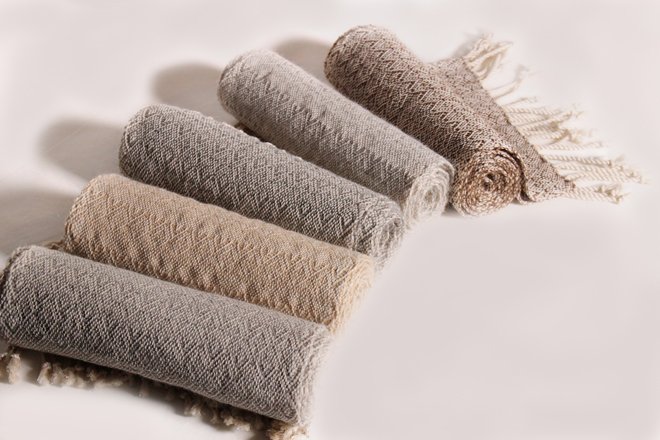 Bufandas seda y alpaca Ana y Francis Tejedores